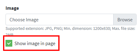 Hide image in a page